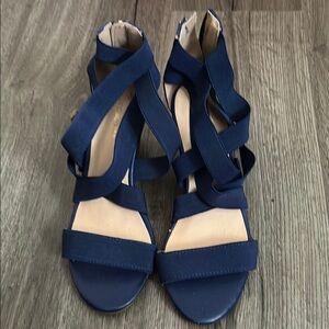 Elegant Blue Liz Claiborne Strappy Women's Sandals